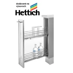 Panier coulissant avec amortisseur INOXA HETTICH - 1104 / chrome