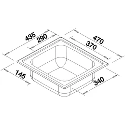 Évier en acier inoxydable Blanco TOP EE 4x4
