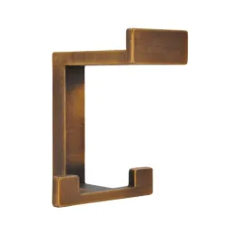 Patère OMEGA S / Laiton brossé