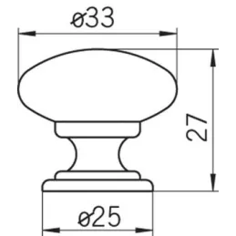 Bouton AXEL / Noir mat