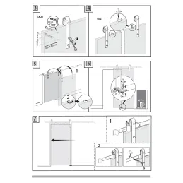 Kit pour porte coulissante Rustica Simple / avec amortissement