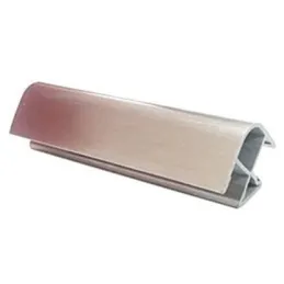 Raccord d’angle pour plinthe de cuisine en plastique / Inox brossé