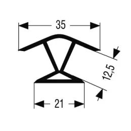 Raccord à 135° pour socle / Aluminium brossé
