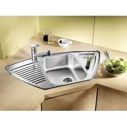 Ensemble évier en inox BLANCO TIPO 9 E + robinet DARAS