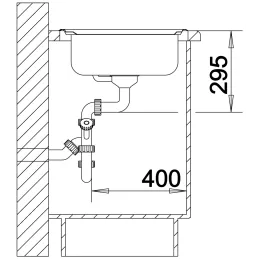 Ensemble évier en inox BLANCO TIPO 9 E + robinet DARAS