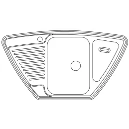 Ensemble évier en inox BLANCO TIPO 9 E + robinet DARAS