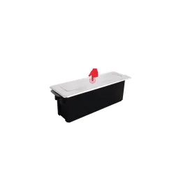 Prise électrique escamotable HOPBOX FRENCH / Aluminium brossé