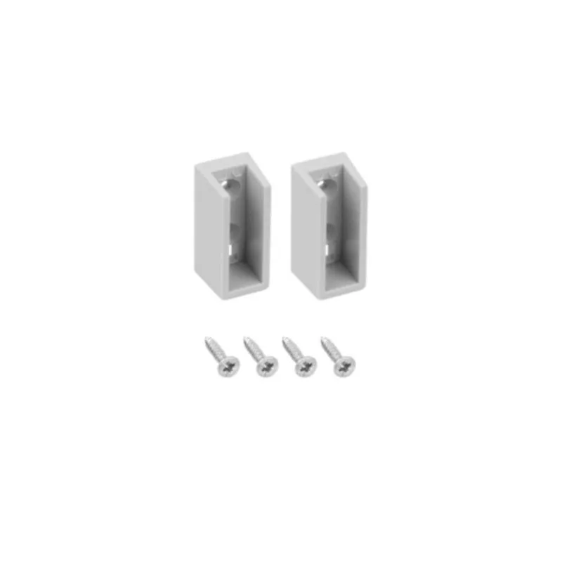 Set d’embouts pour tringle de penderie LED / Gris
