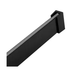 Tringle de penderie SLIM pour bande LED avec embout / Noir