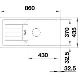 Ensemble évier en grès BLANCO FAVUM XL 6 S + mitigeur DARAS S Silgranit