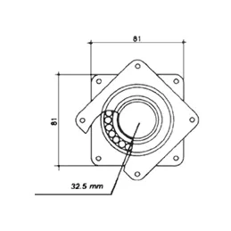 Système orientable sous le téléviseur / 80 kg