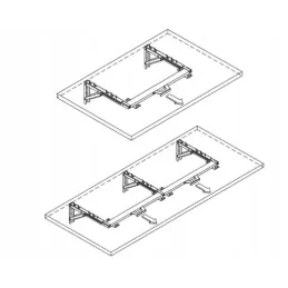 Kit de poignées pour console rabattable SUPERIOR / Noir
