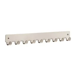 Set de patères murales SICILIA 9 / Nickel mat