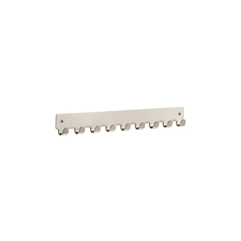 Set de patères murales SICILIA 9 / Nickel mat