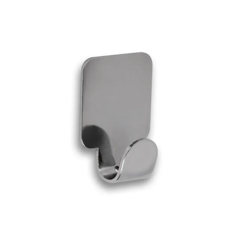 Patère adhésive QUADRO / Chrome brillant
