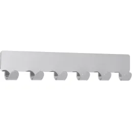 Patère adhésive QUADRO 6 / Chrome brillant