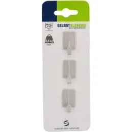 Lot de 3 crochets adhésifs CORSA / Inox