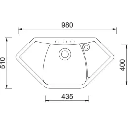 Évier en grès Sinks NAIKY 980