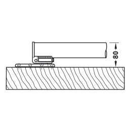 Pied de table pliant MOVE / Noir mat
