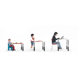 Pied de table réglable CHILD / Blanc-jaune