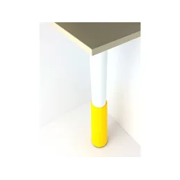 Pied de table réglable CHILD / Blanc-jaune