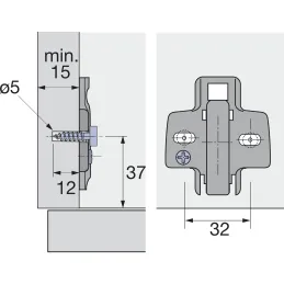 Tapis CLIP 3D 1,5 mm / avec vis