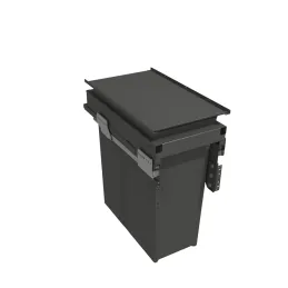 Poubelle coulissante 300 mm – 1 × 40 L avec fixations de porte / Anthracite