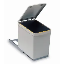 Poubelle coulissante 300 mm – 1 × 16 L / Gris