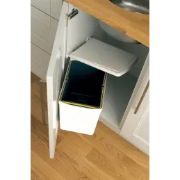 Poubelle de porte 16 L / Blanche