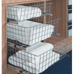 Panier coulissant Komfort anthracite / Coulisses à roulement avec amortissement