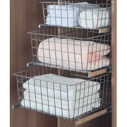 Panier coulissant Komfort anthracite / Coulisses à roulement avec amortissement