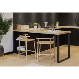 Pieds de table NEPTUN noirs / paire