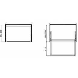 Porte-pantalons coulissant avec amortisseur / Anthracite