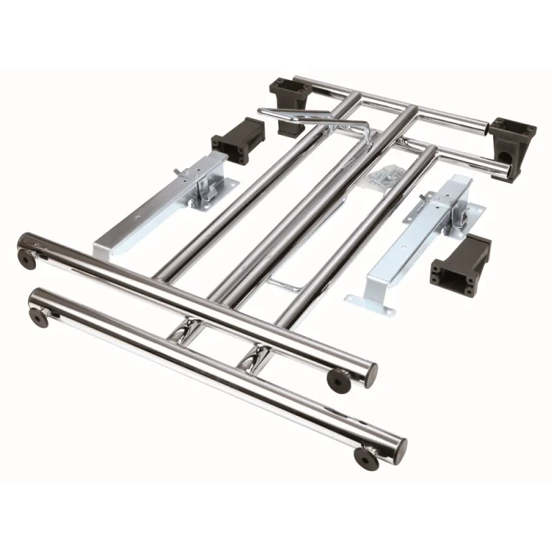 Structure pour table pliante FOLD / Chrome brillant