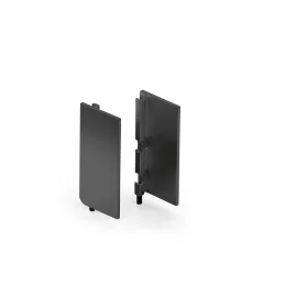 Ensemble d’embouts en PVC fermés pour profil PARMA - J / Noir mat