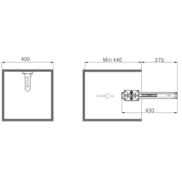 Porte-cintres coulissant / Anthracite