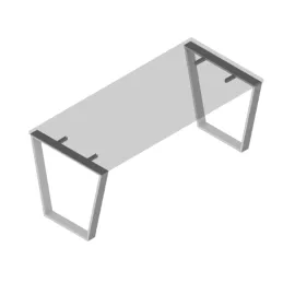 Pieds de table KALABRIA U noirs / paire