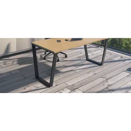 Pieds de table KALABRIA U noirs / paire