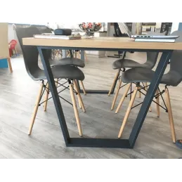 Pieds de table KALABRIA U noirs / paire