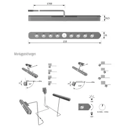 Éclairage design pour lit LUCKY LINE / Blanc chaud