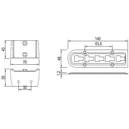 Quincaillerie de réglage de la hauteur des grilles VARIFIX
