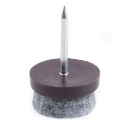 Patin clouté avec feutre marron / 10 pièces