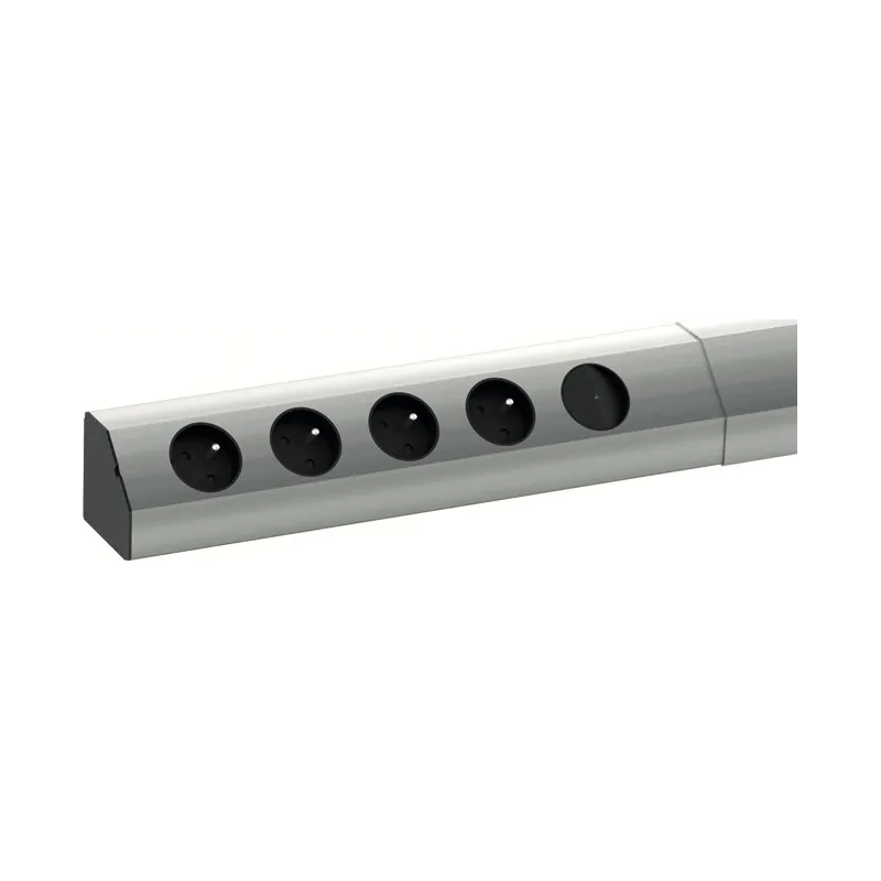 Bloc multiprise encastrable Bachmann Casia 4 prises 230 V / Acier inoxydable
