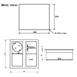 Prise électrique VersaHit 2 x 230 V FRENCH / Blanche