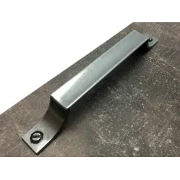 Poignée PERLA / Acier patiné brillant