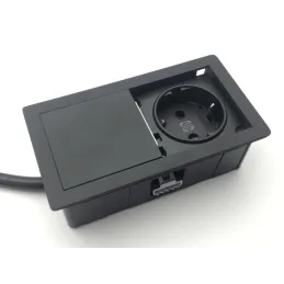 Prise électrique VersaHit Mono 1 x 230 V FRENCH / Noire