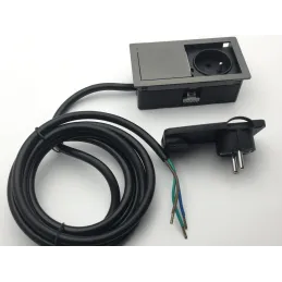 Prise électrique VersaHit Mono 1 x 230V FRENCH / Étain