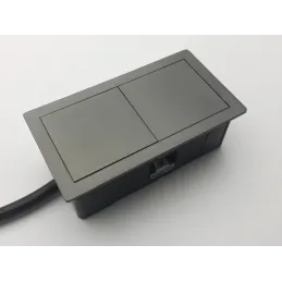 Prise électrique VersaHit Mono 1 x 230V FRENCH / Étain