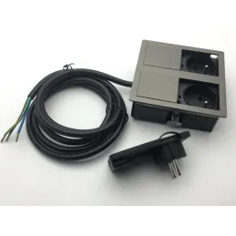 Prise électrique VersaHit 2 x 230V FRENCH / Étain