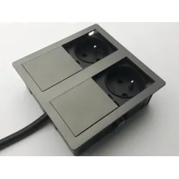 Prise électrique VersaHit 2 x 230V FRENCH / Étain